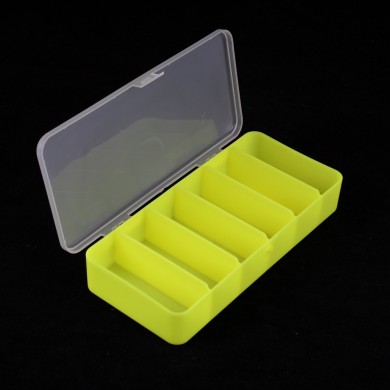коробка для мелочей 6 ячеек М-1 (19х10см) желтая