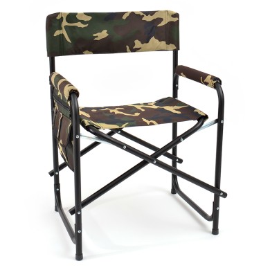 кресло /KEDR/ складное, КЕДР сталь,с карманом на подлокотнике,размер-45*42*48см