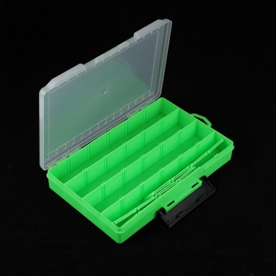 коробка для мелочей 24 ячейки (27,5х19х4см) зеленая