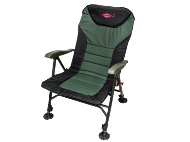 кресло /MIFINE/ карповое,с подлокотниками,регулируемой спинкой,телескопические ножки 40*53*50 см
